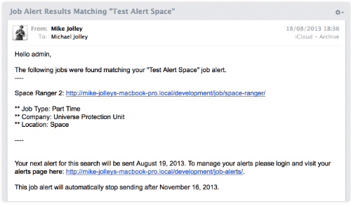 job alert