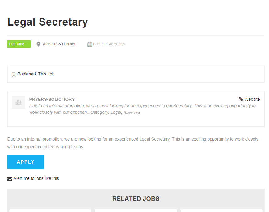 direct hire job